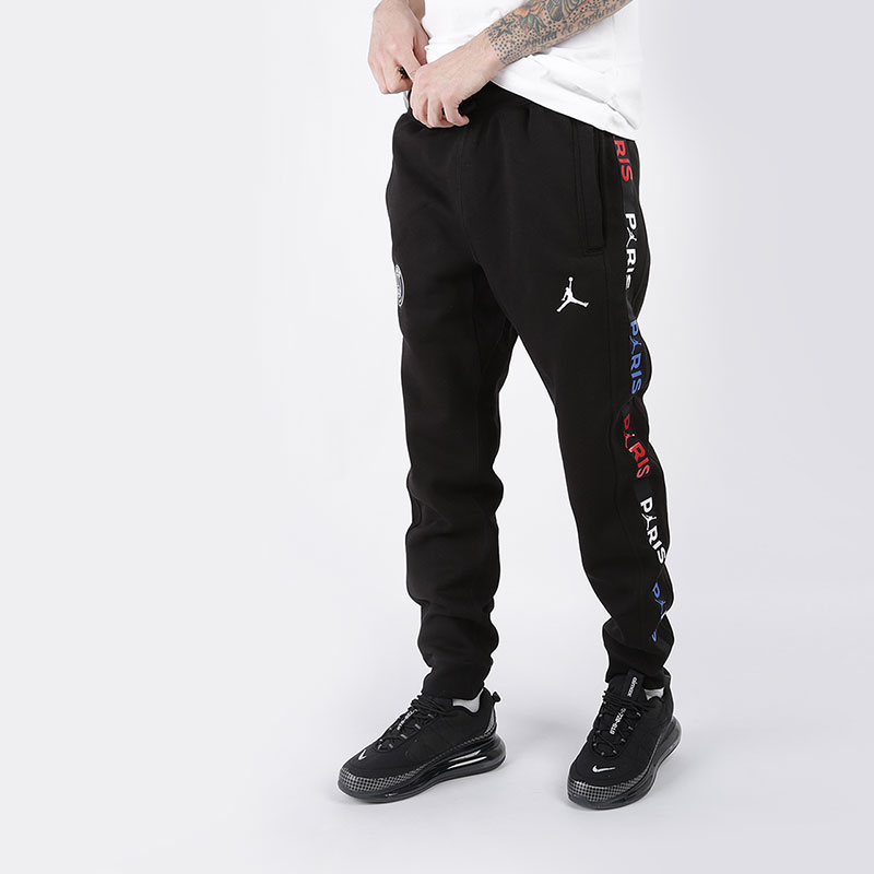 мужские черные брюки Jordan Paris Saint-Germain Fleece Pant BQ8348-011 - цена, описание, фото 1